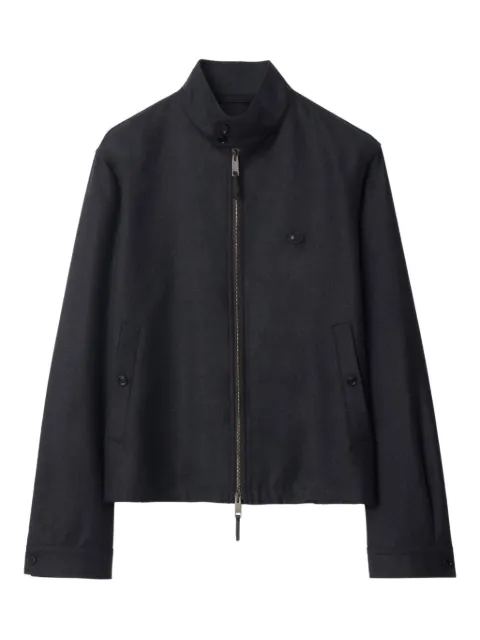 Burberry zip-up wool shirt jacket