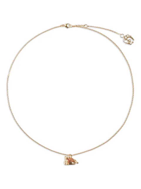 Burberry collar de cadena con dije Fox