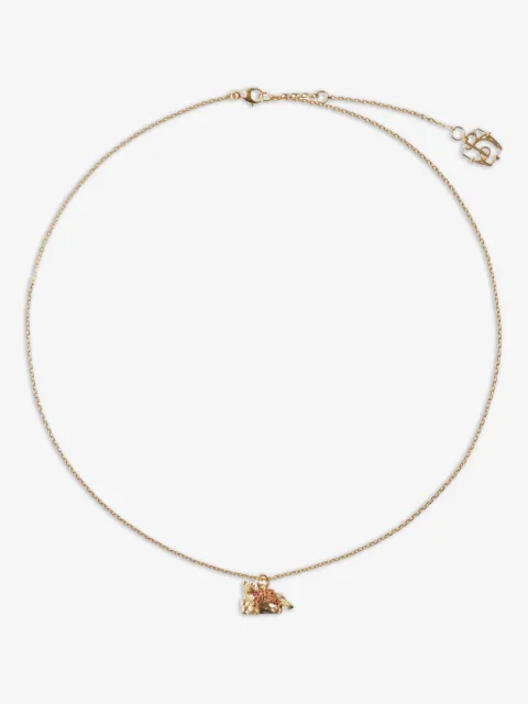 Burberry fox charm necklace