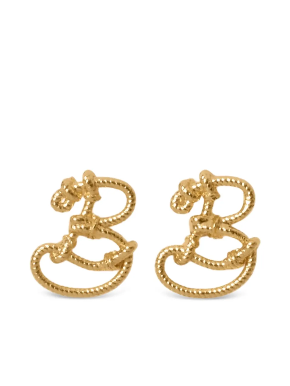 Burberry Small Nautical knotted earrings - Gold