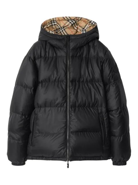 Burberry reversible check puffer jacket