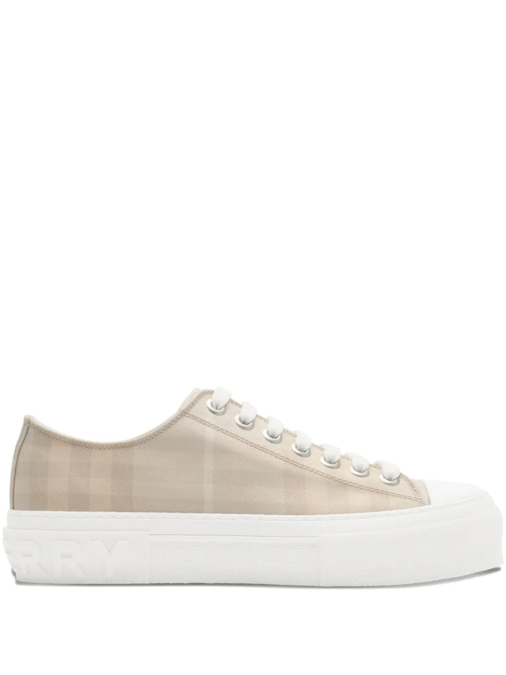 Burberry Geruite sneakers Beige