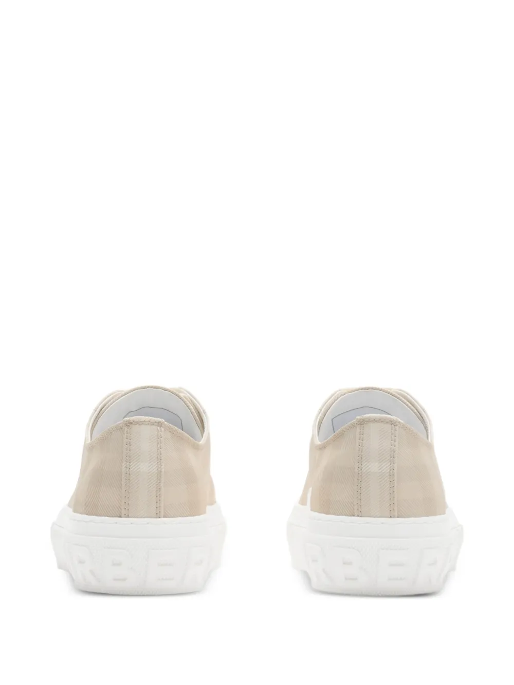Burberry Geruite sneakers Beige