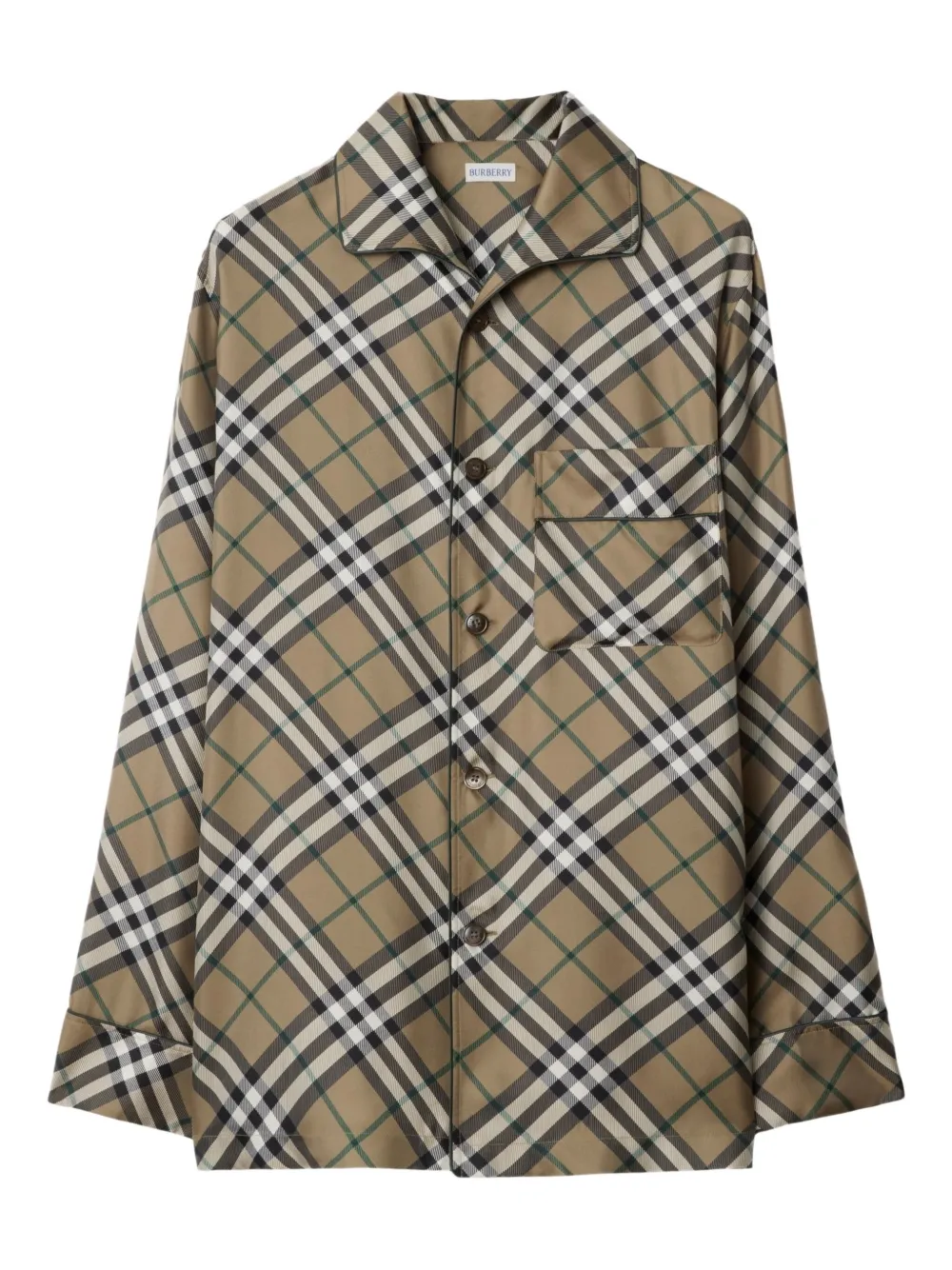 Burberry ternet pyjamasskjorte | neutrale | Image 1