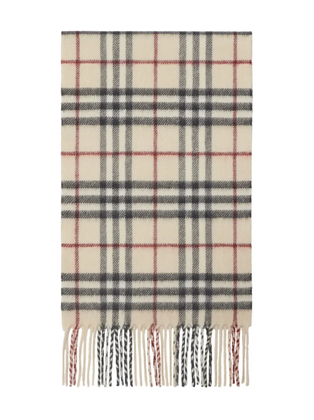 Burberry Kids Geruite kasjmier sjaal Beige