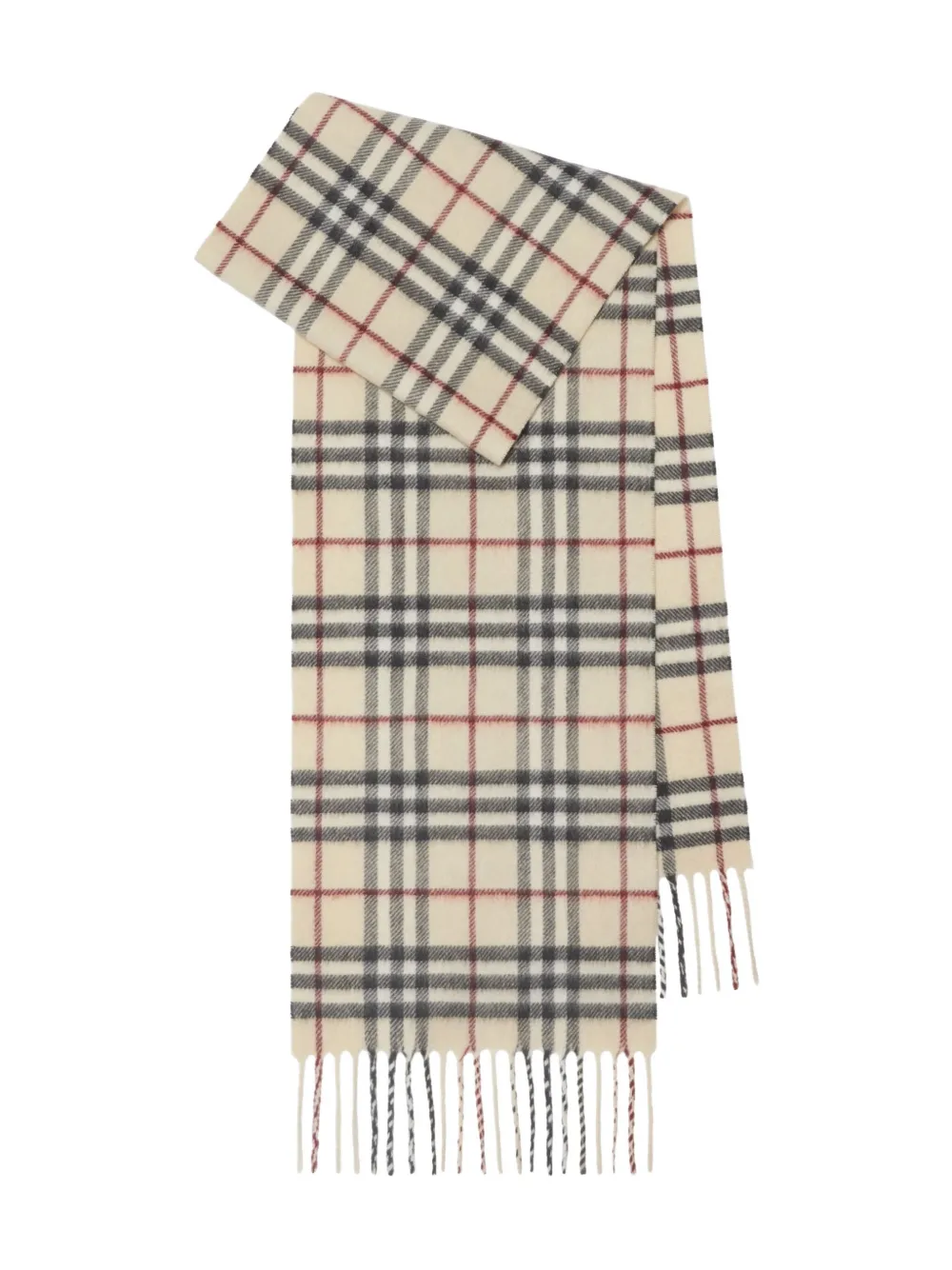Burberry Kids Geruite kasjmier sjaal - Beige
