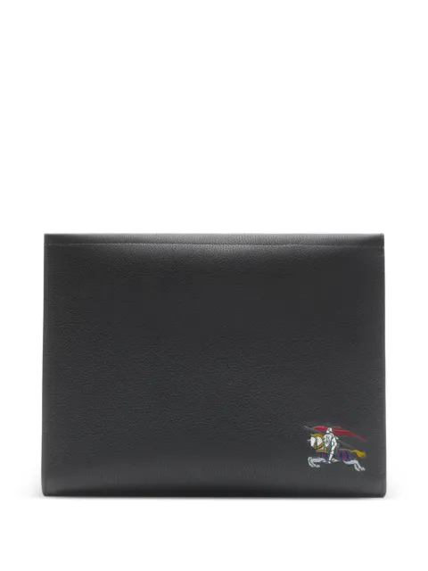 Burberry Equestrian Knight leather pouch