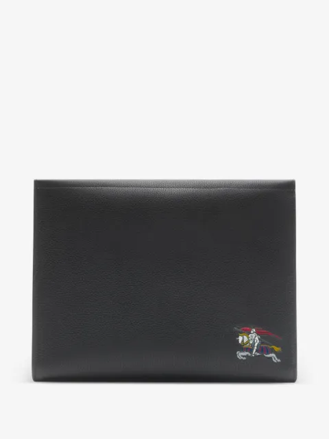 Burberry Equestrian Knight leather pouch