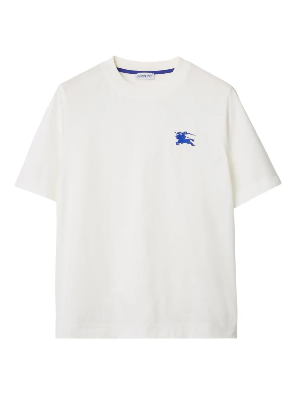 Burberry Equestrian Knight-detail cotton T-shirt | White | Image 1