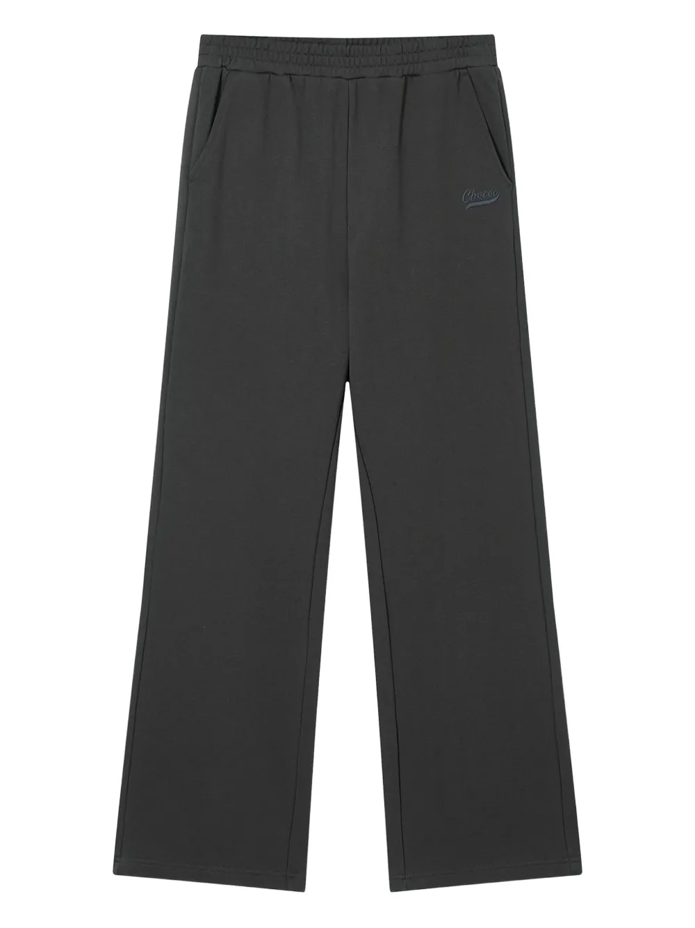 Chocoolate Embroidered-logo Track Pants In Gray