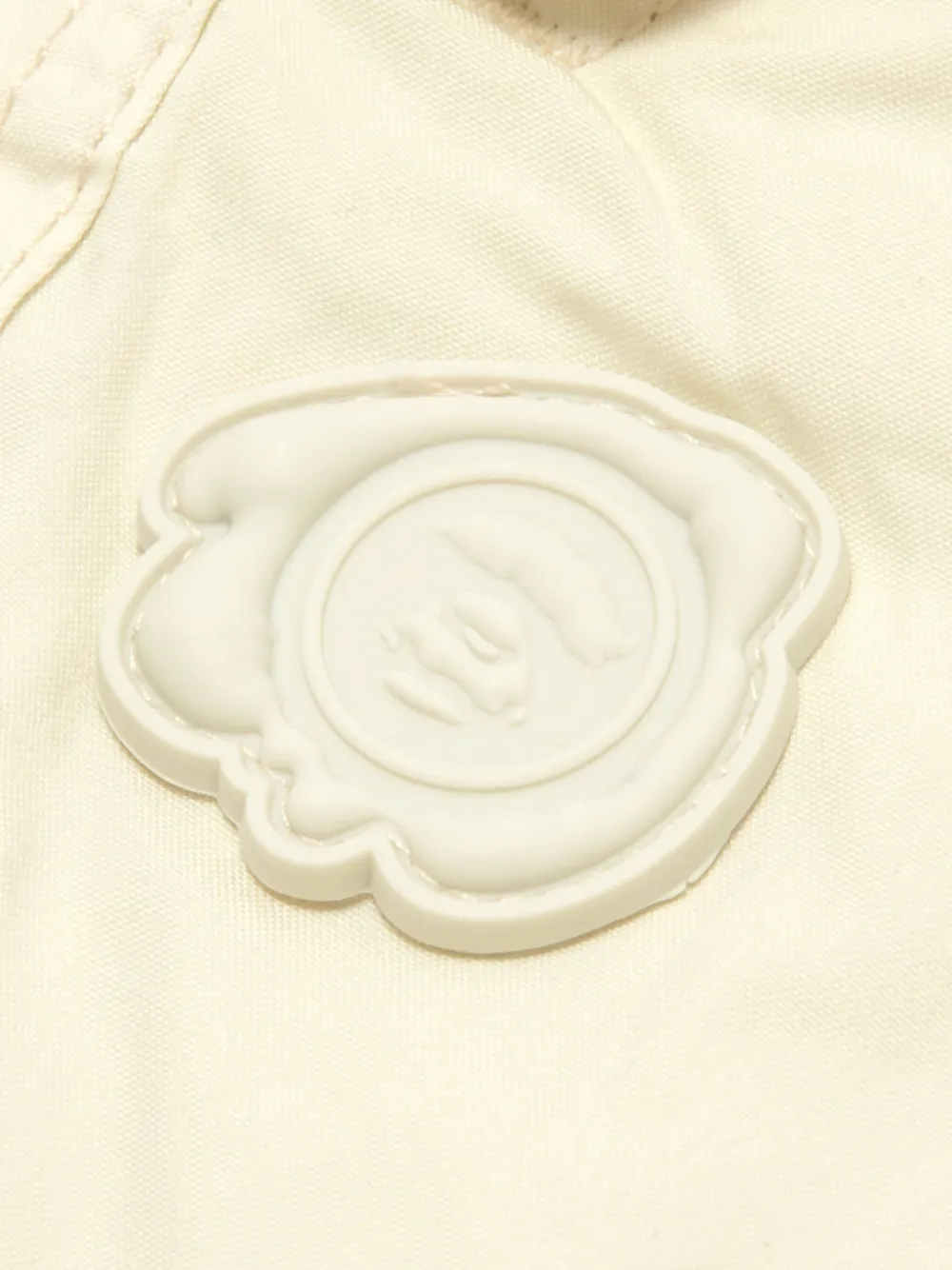AAPE BY *A BATHING APE embroidered-patch shorts Beige