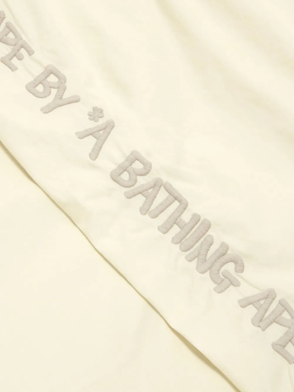 AAPE BY *A BATHING APE embroidered-patch shorts Beige