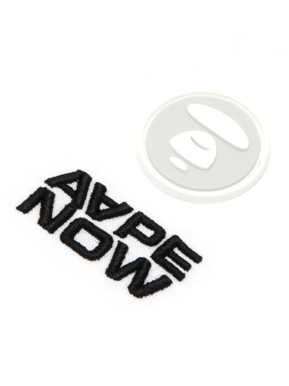 AAPE BY *A BATHING APE logo-embroidered shirt Wit