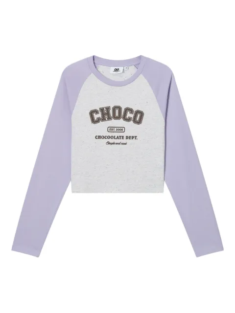 CHOCOOLATE sudadera con mangas raglán