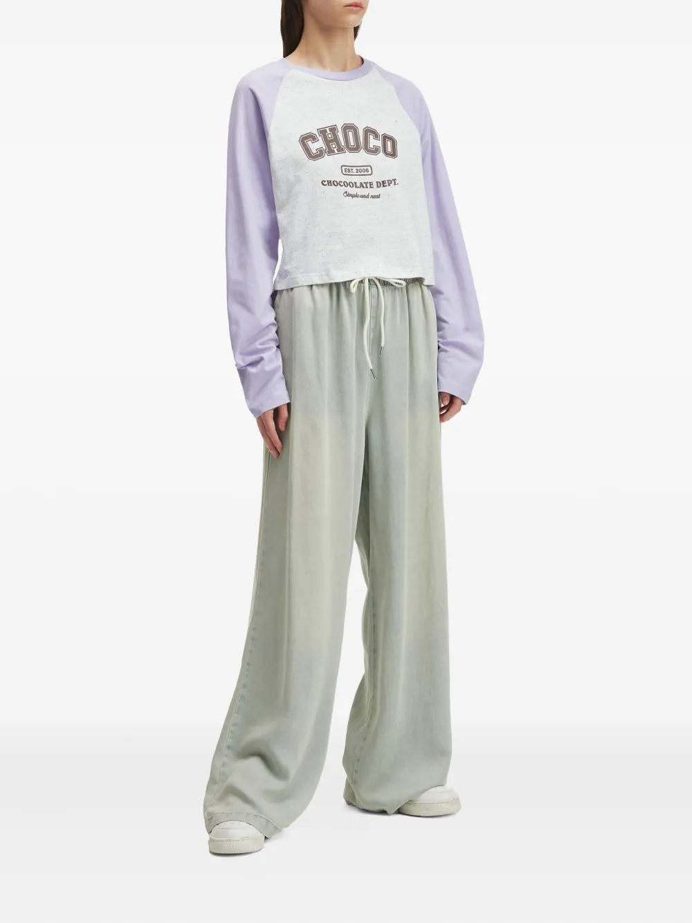 CHOCOOLATE raglan-sleeve cropped sweatshirt | Sweaters | Image 2