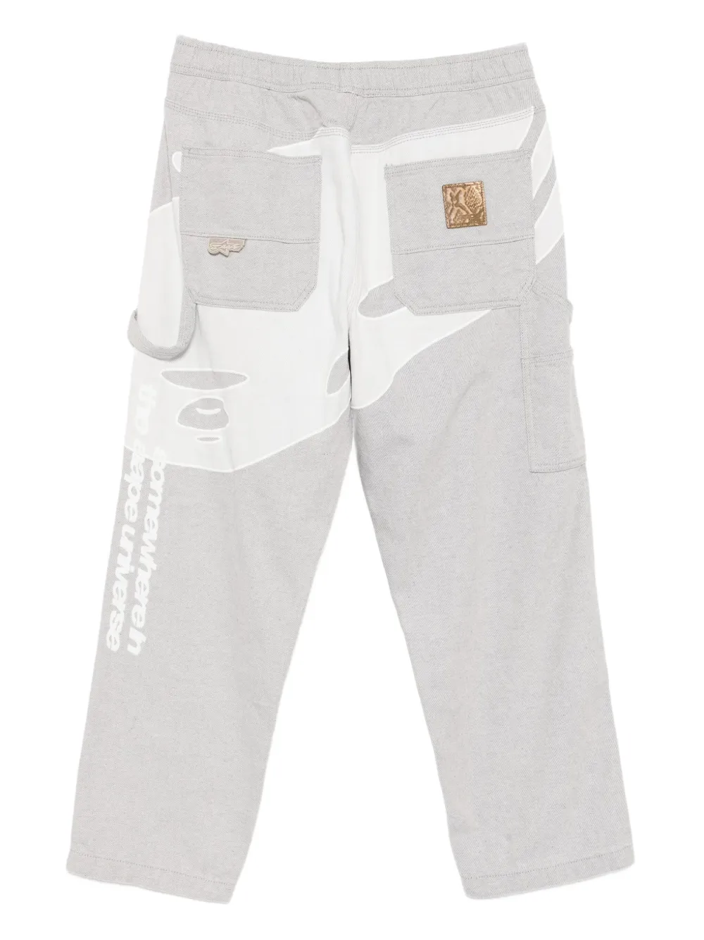 AAPE BY *A BATHING APE® logo-patch trousers | Tapered Pants | Image 2