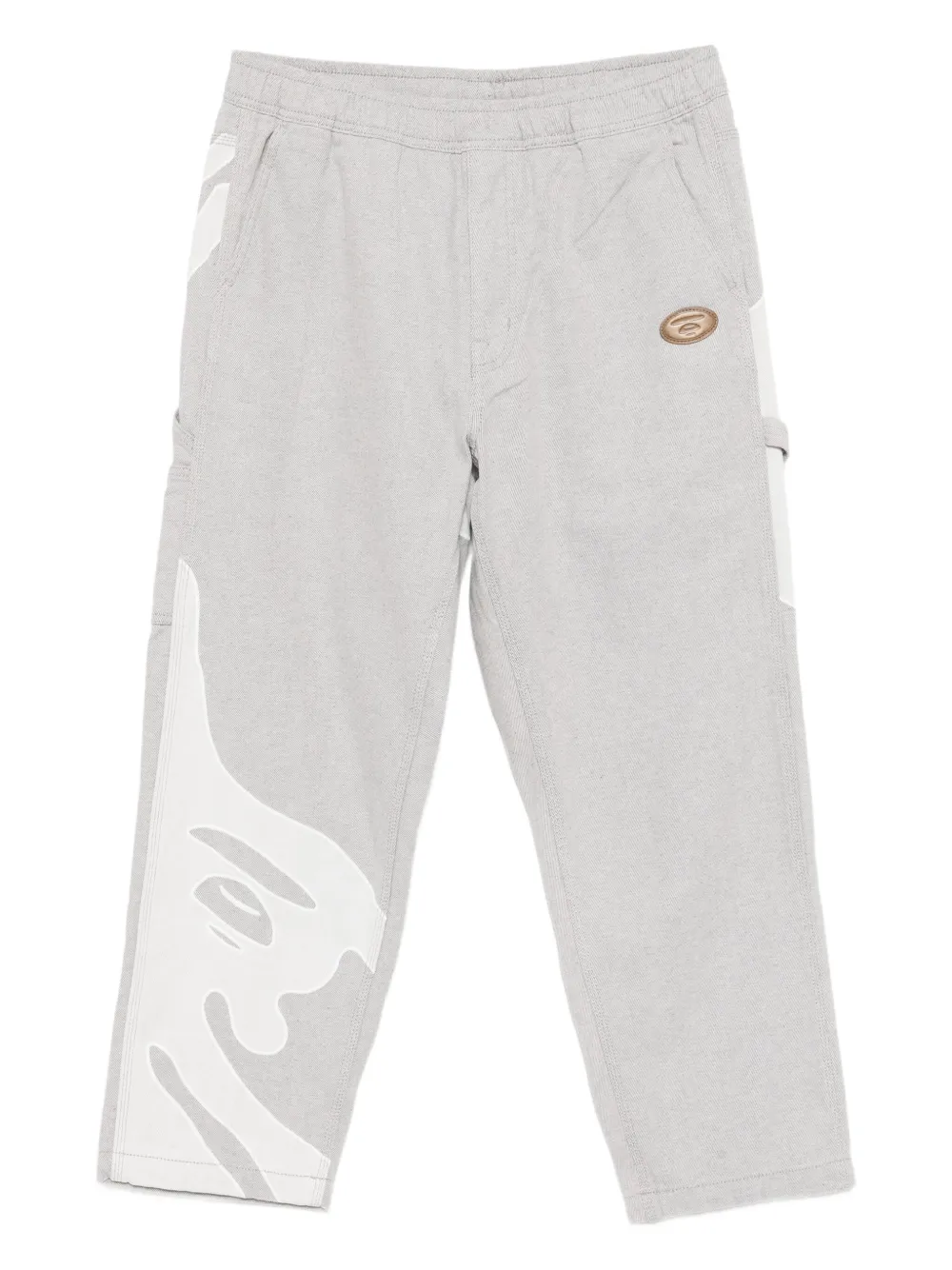 AAPE BY *A BATHING APE® logo-patch trousers | Grey | Image 1