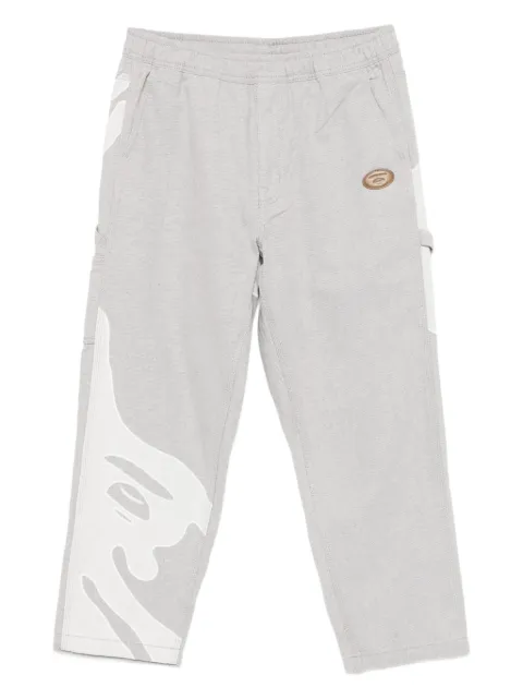AAPE BY *A BATHING APE® logo-patch trousers