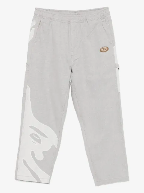AAPE BY *A BATHING APE® logo-patch trousers