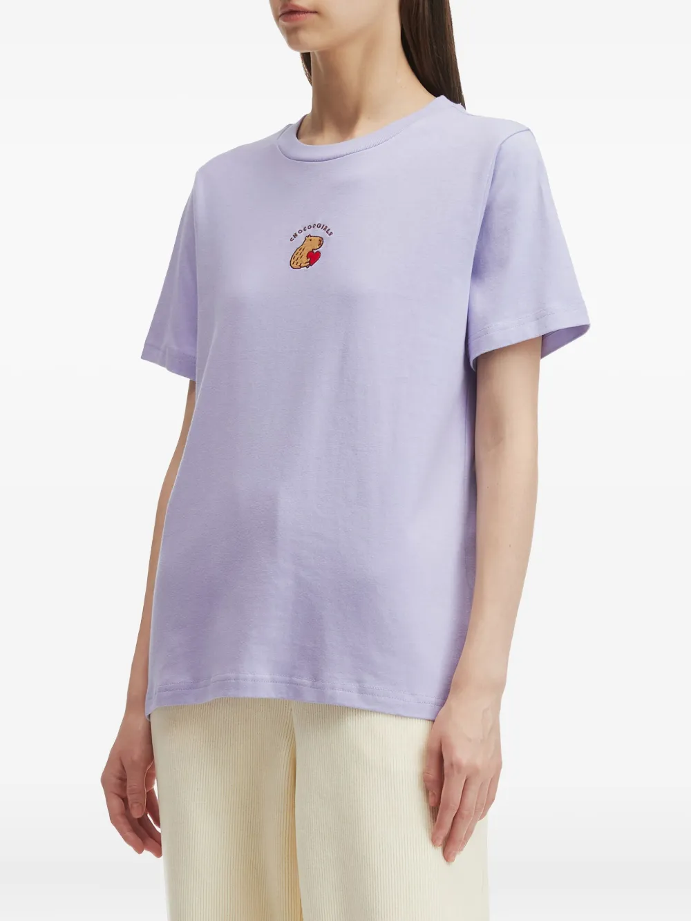 CHOCOOLATE Katoenen T-shirt Paars