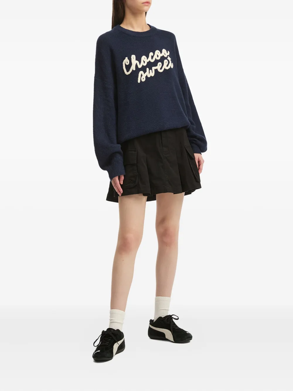 CHOCOOLATE embroidered-lettering sweater | Sweaters | Image 2