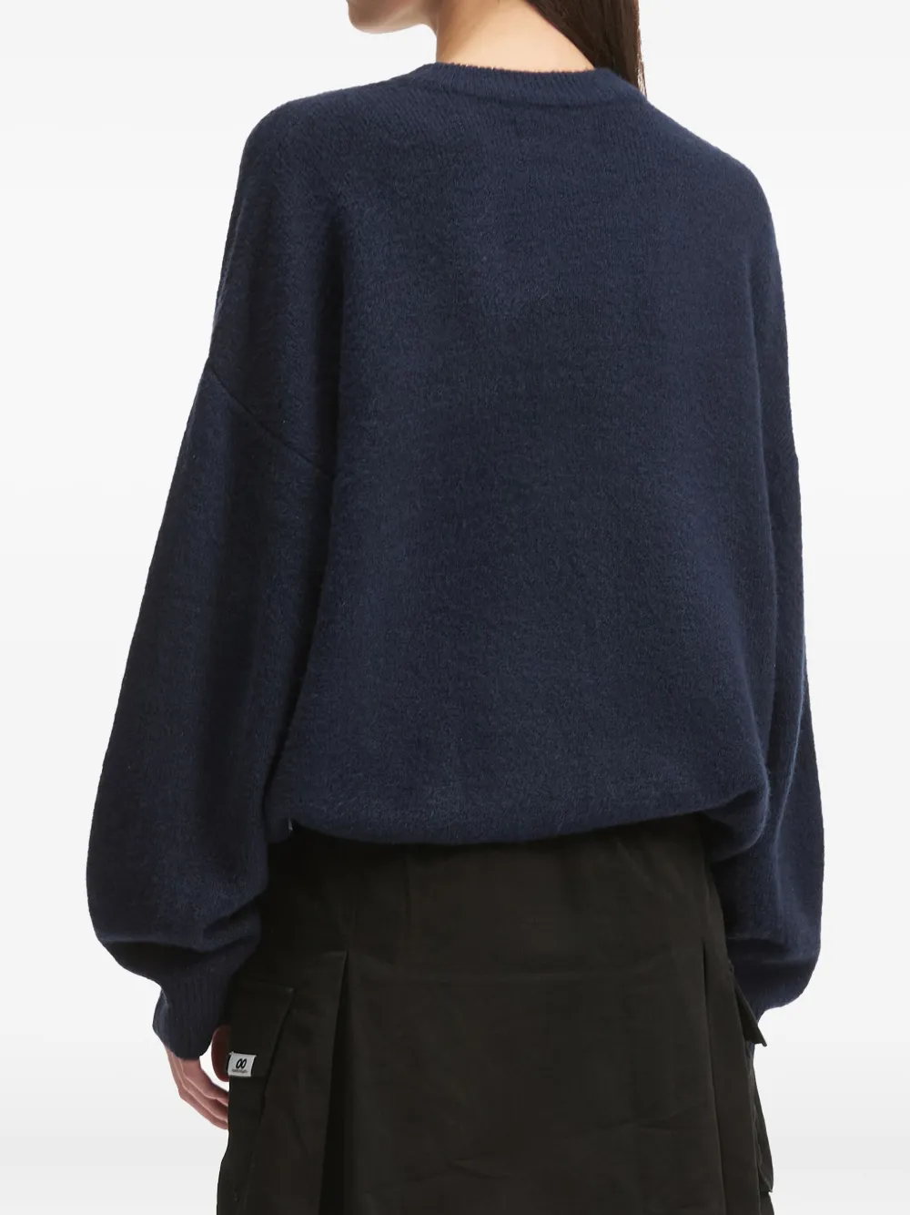 CHOCOOLATE Trui met geborduurd logo Blauw