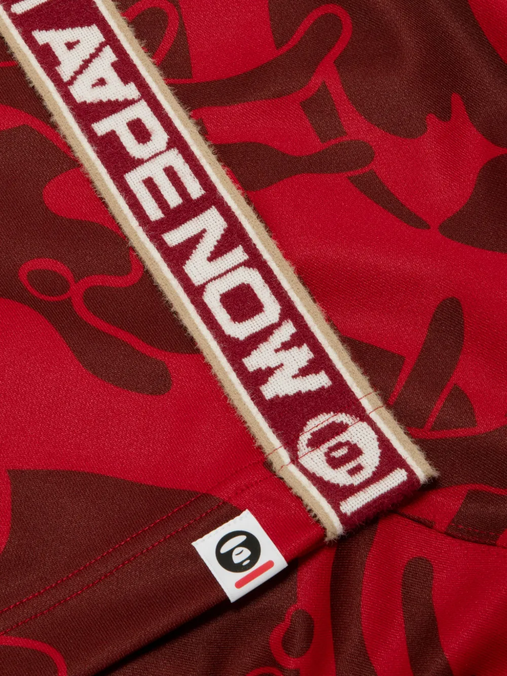 AAPE BY *A BATHING APE Head logo-patch track pants Rood
