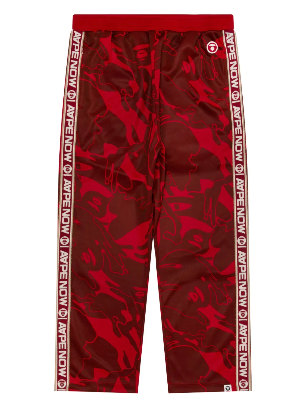 AAPE BY *A BATHING APE Head logo-patch track pants Rood