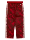 AAPE BY *A BATHING APE® Ape Head logo-patch track pants - Red