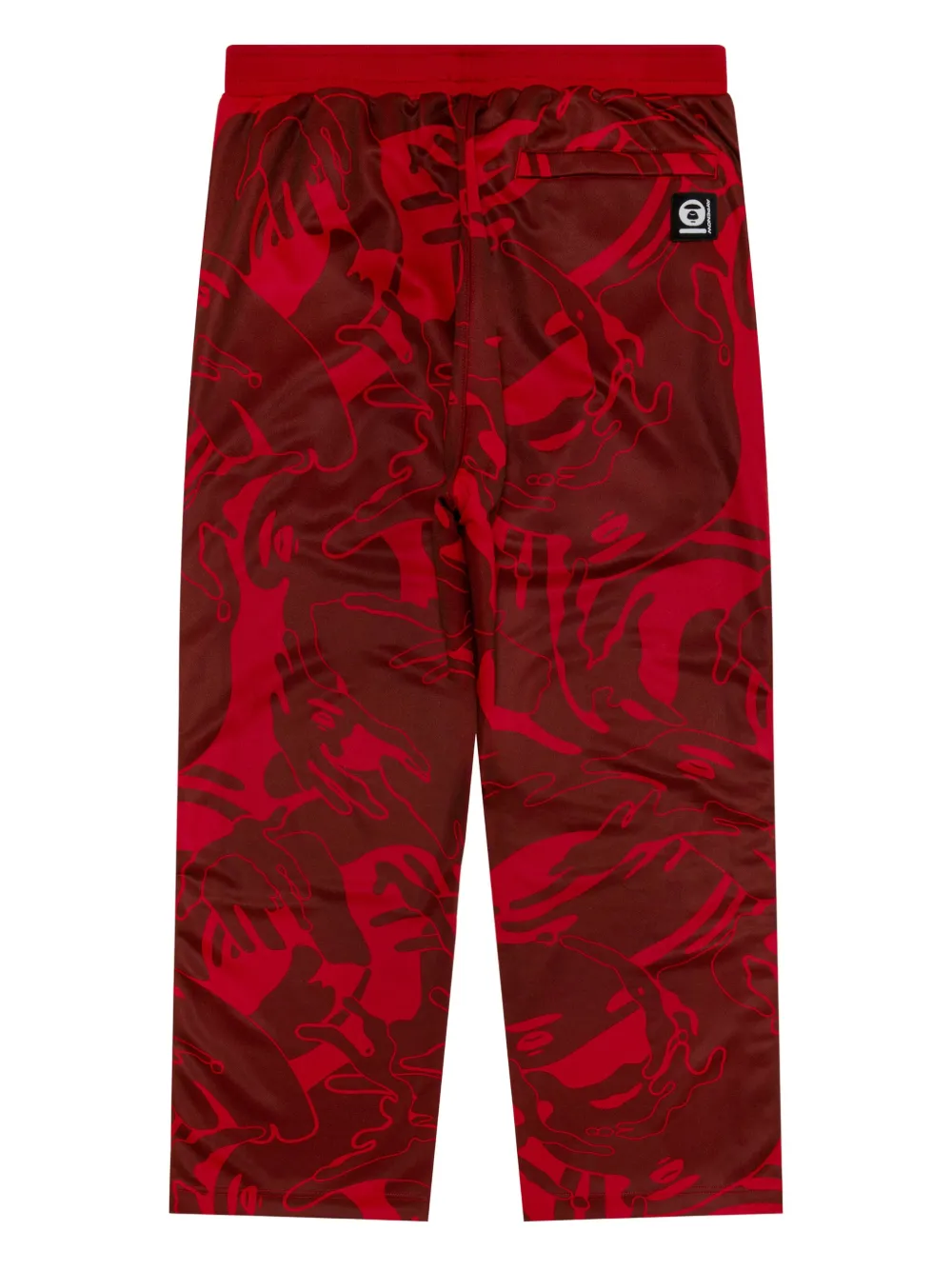 AAPE BY *A BATHING APE Head logo-patch track pants Rood