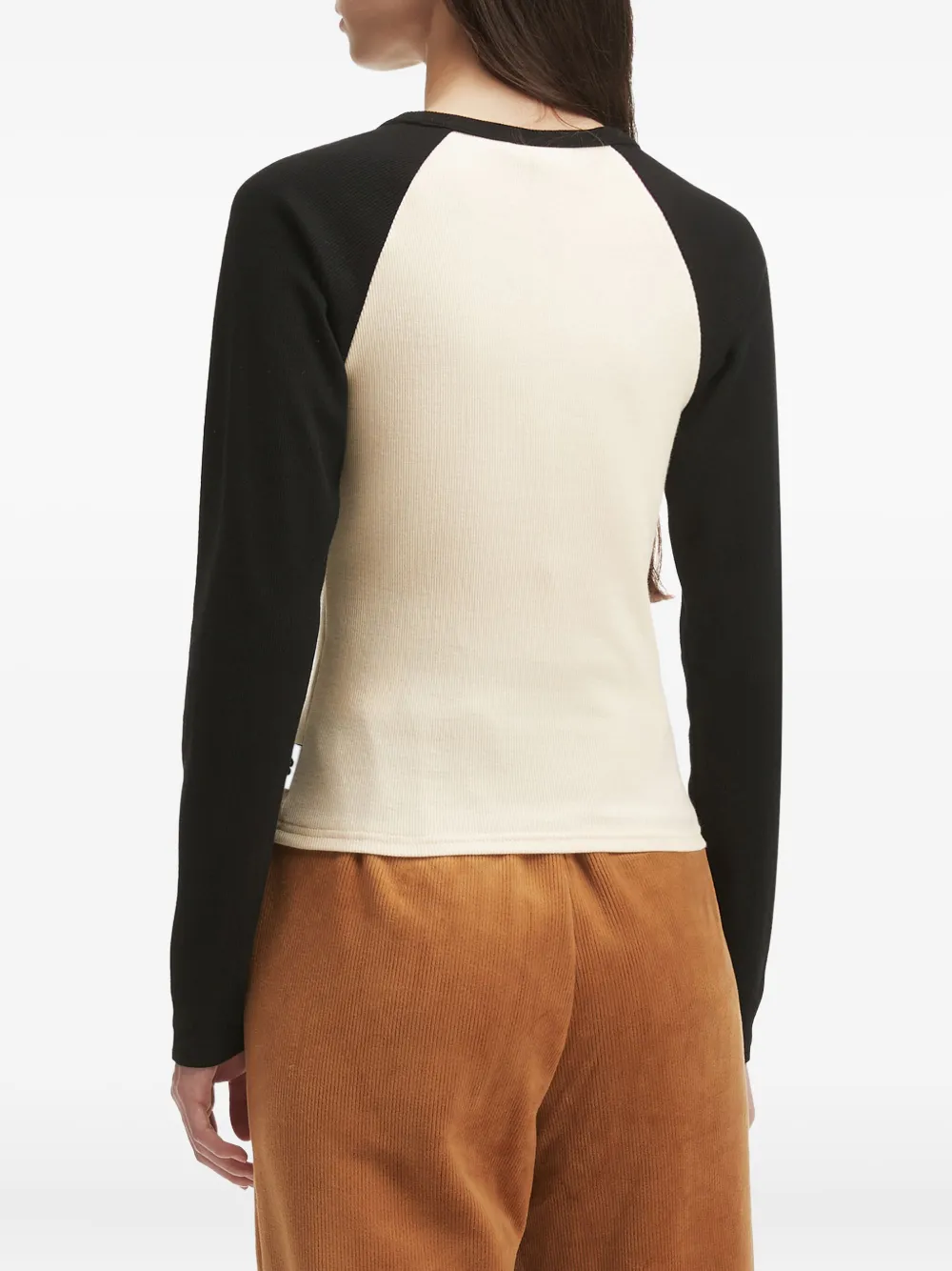 CHOCOOLATE T-shirt met raglan mouwen en logo Wit