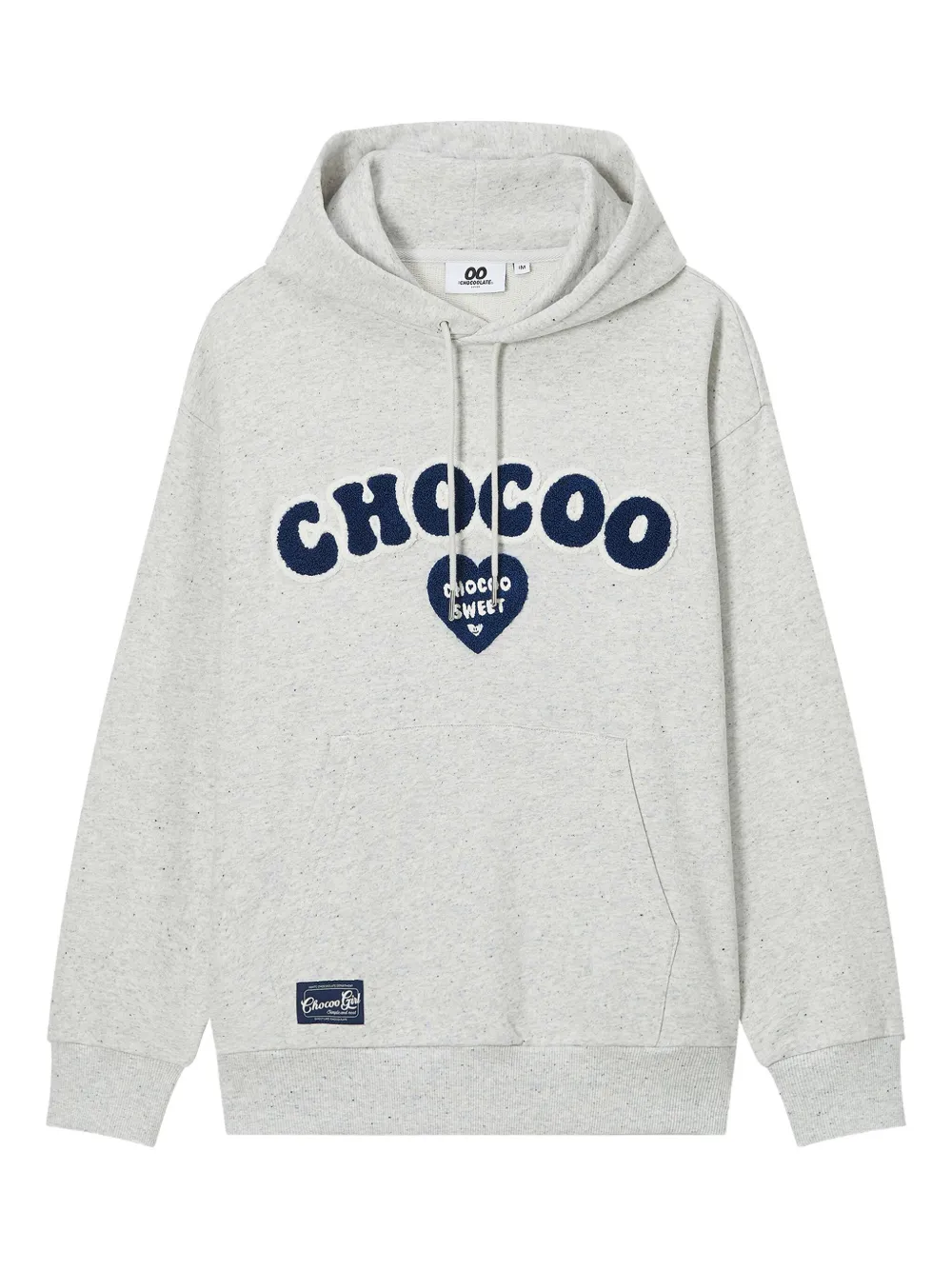 Chocoolate Embroidered-logo Hoodie In Gray