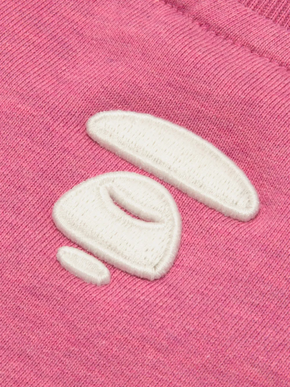 AAPE BY *A BATHING APE embroidered-logo crew-neck sweatshirt Roze
