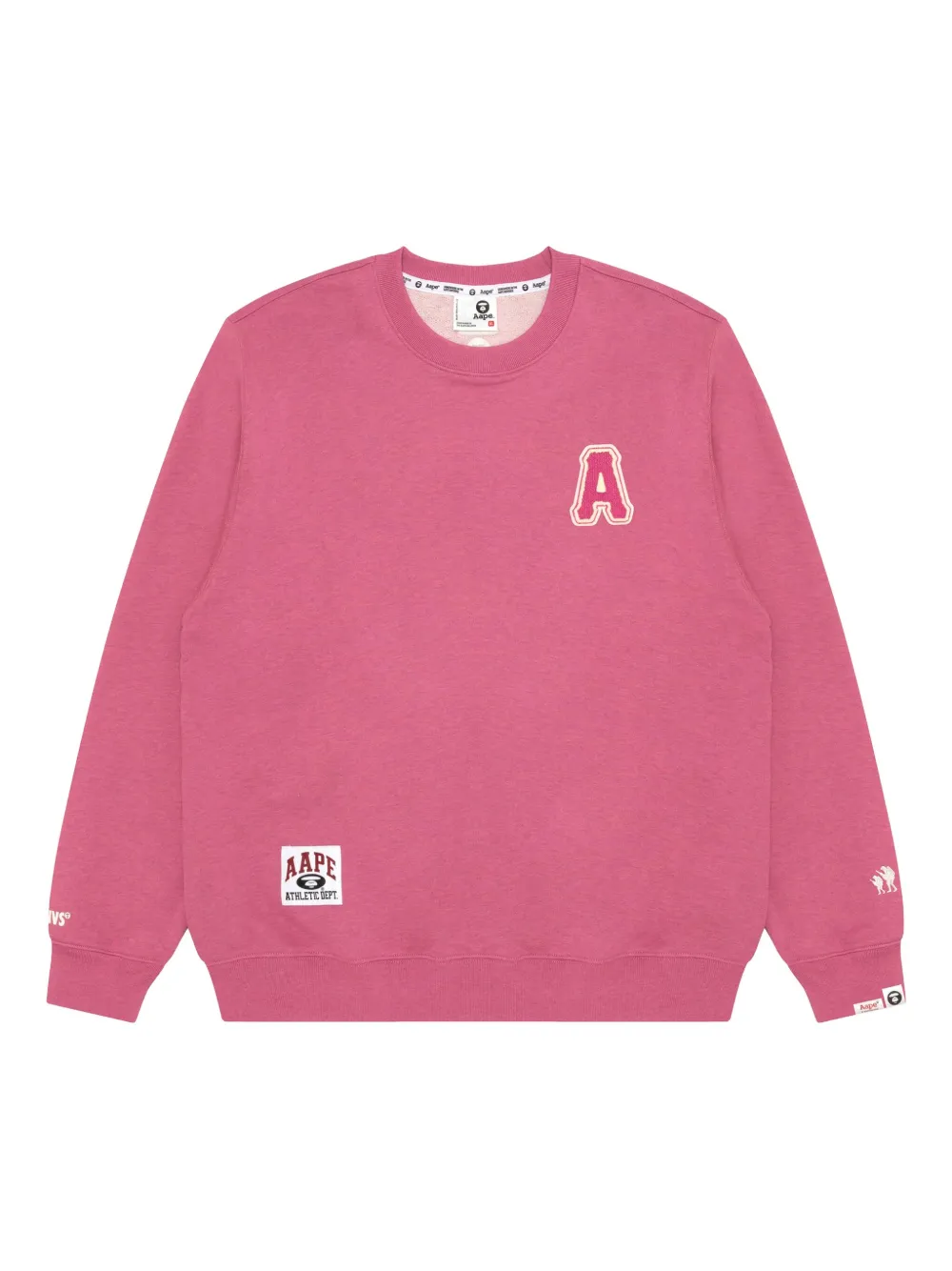 embroidered-logo crew-neck sweatshirt