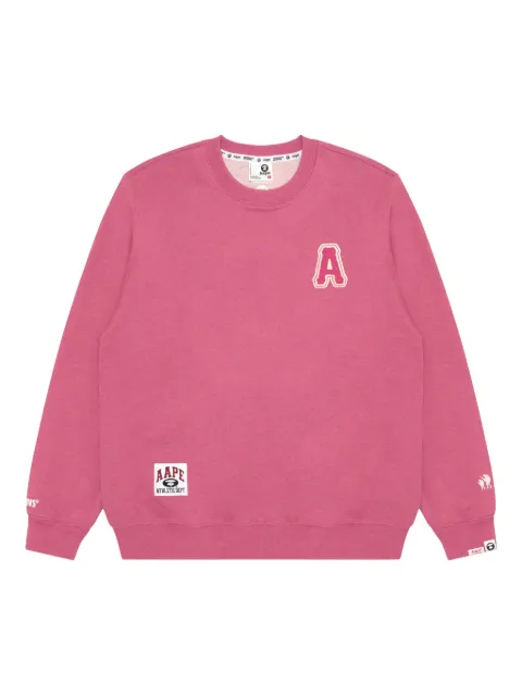 AAPE BY *A BATHING APE® Sweatshirt mit Logo-Stickerei