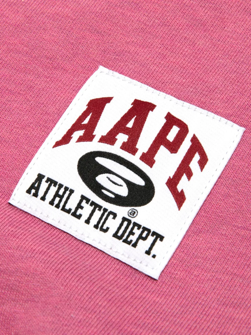 AAPE BY *A BATHING APE embroidered-logo crew-neck sweatshirt Roze