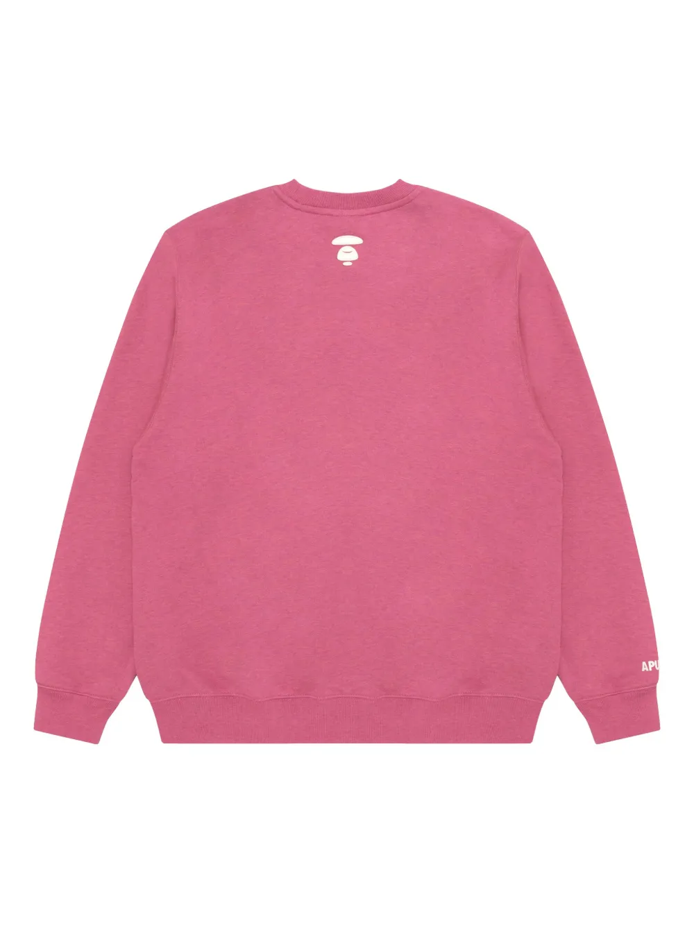 AAPE BY *A BATHING APE embroidered-logo crew-neck sweatshirt Roze