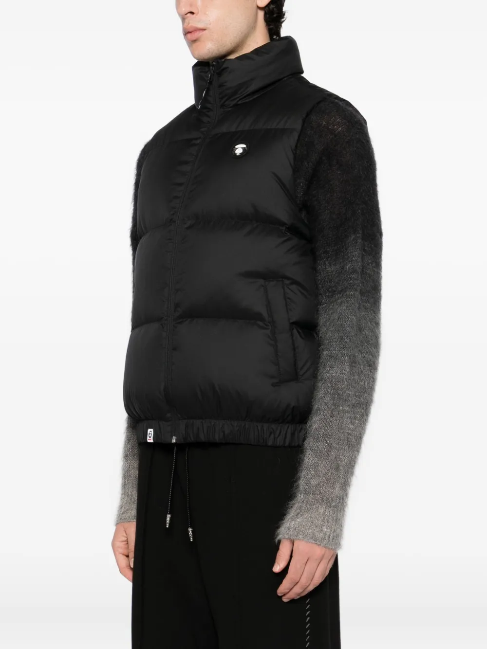 Aape By A Bathing Ape Logo-patch Gilet In Black