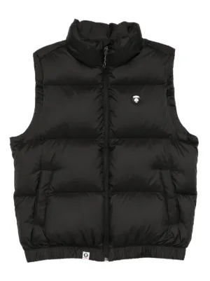 AAPE BY *A BATHING APE® ダウンベスト | ブラック | FARFETCH JP