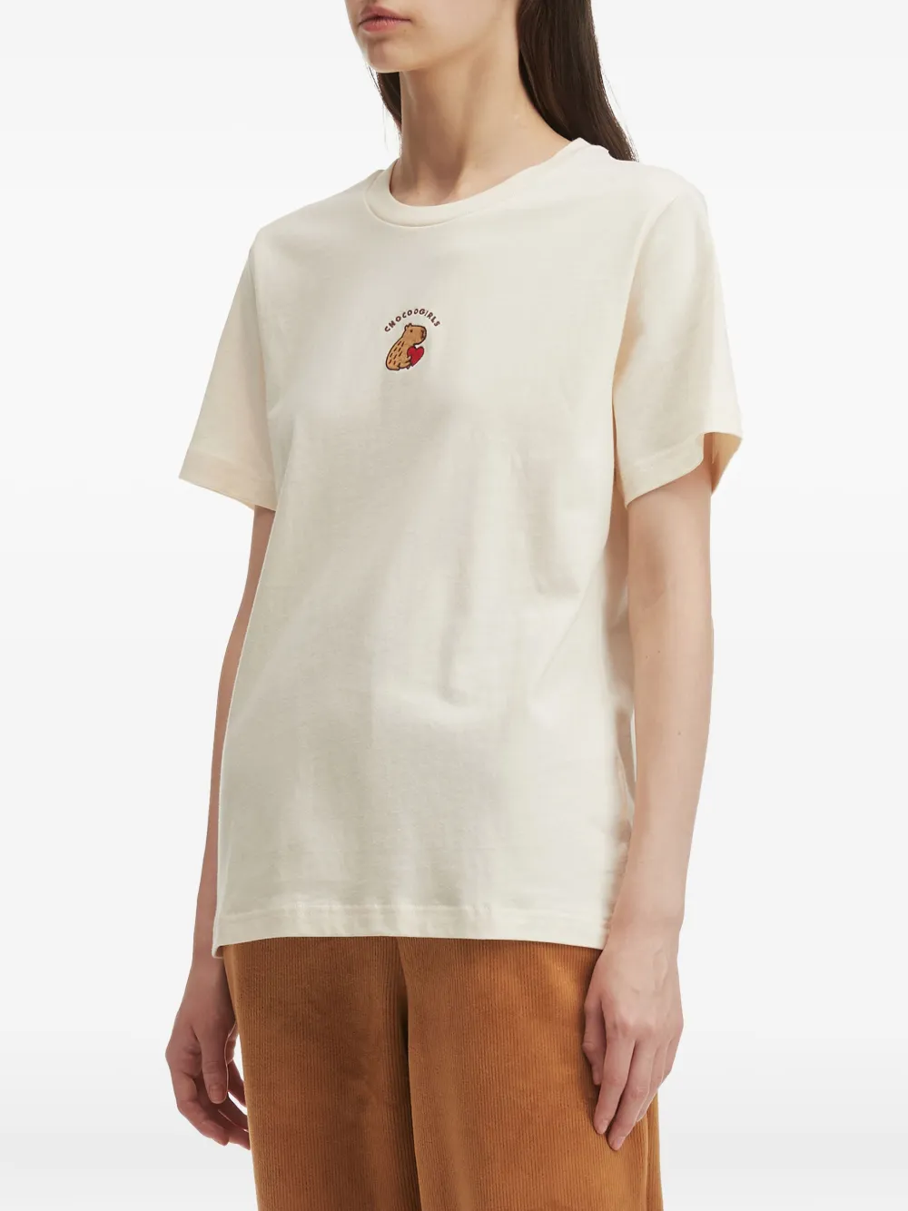 Chocoolate Cotton T-shirt In Neutral