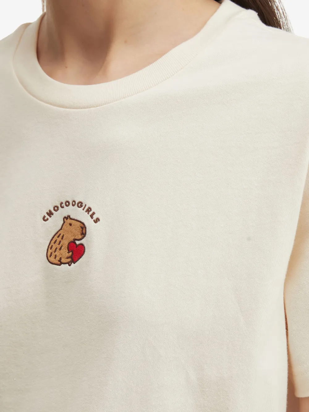 Chocoolate Cotton T-shirt In Neutral