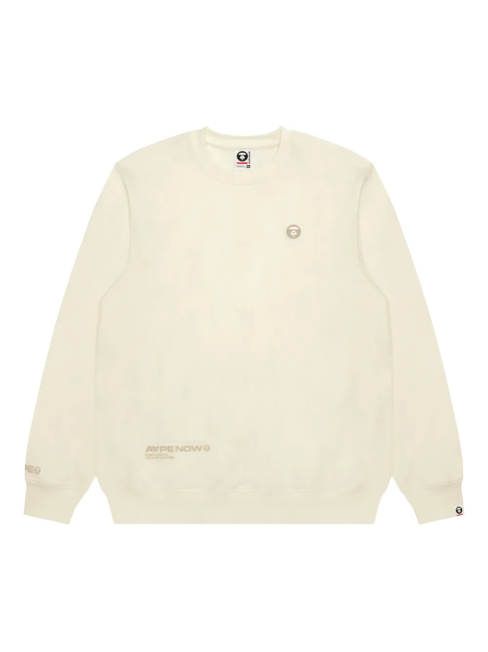 AAPE BY *A BATHING APE printed-logo sweatshirt Beige