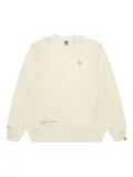 AAPE BY *A BATHING APE® printed-logo sweatshirt - Neutrals