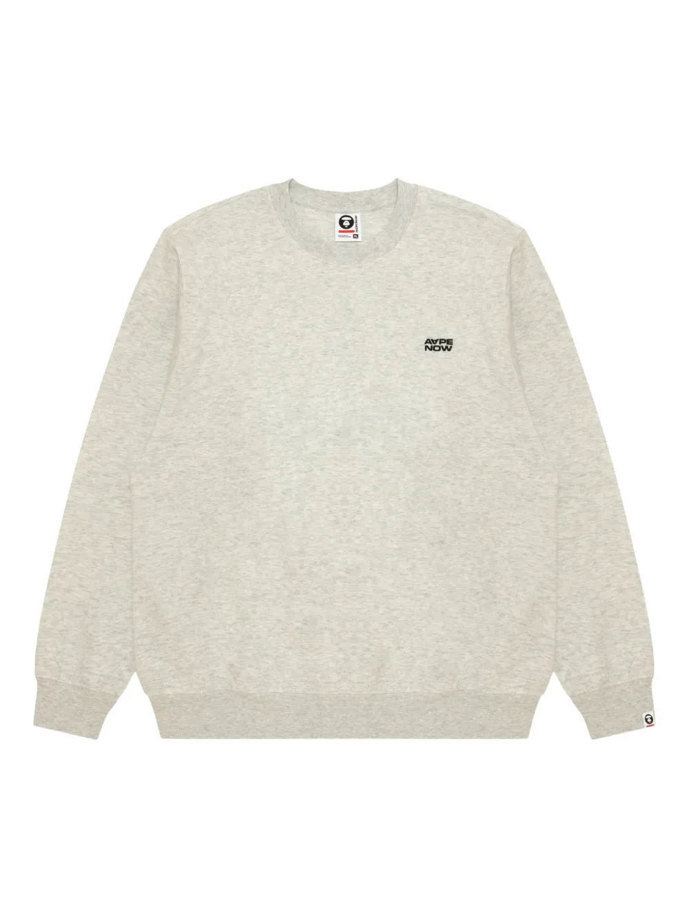 AAPE BY *A BATHING APE embroidered-logo sweatshirt Grijs