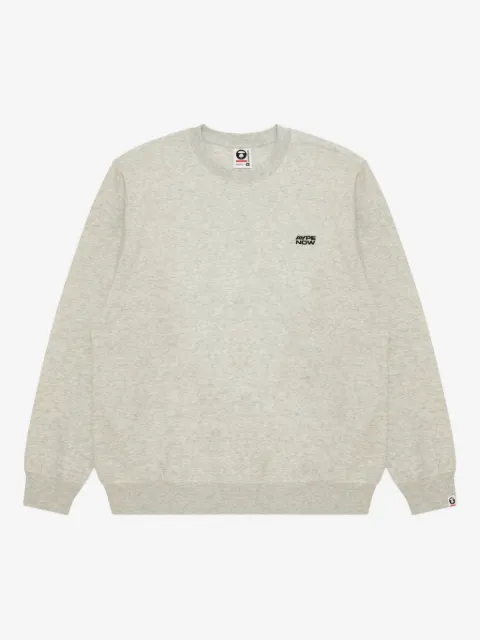 AAPE BY *A BATHING APE® 로고 자수 스웨트셔츠