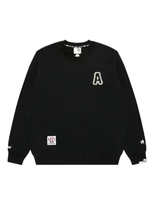 AAPE BY *A BATHING APE® ロゴ スウェットシャツ | ブラック | FARFETCH JP