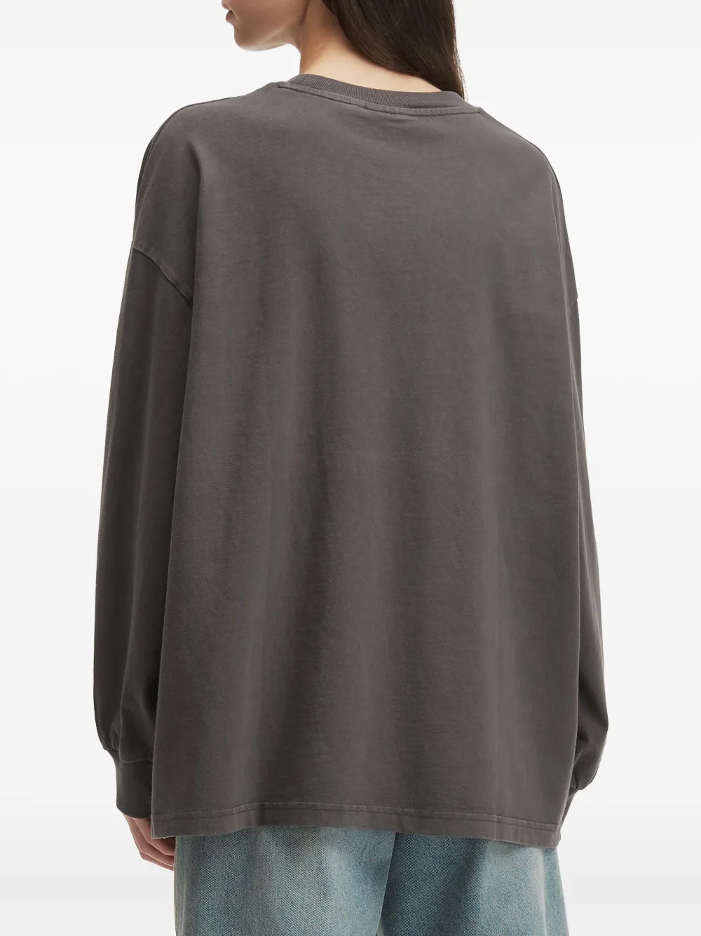 Chocoolate Puff-sleeve Sweatshirt In Gray
