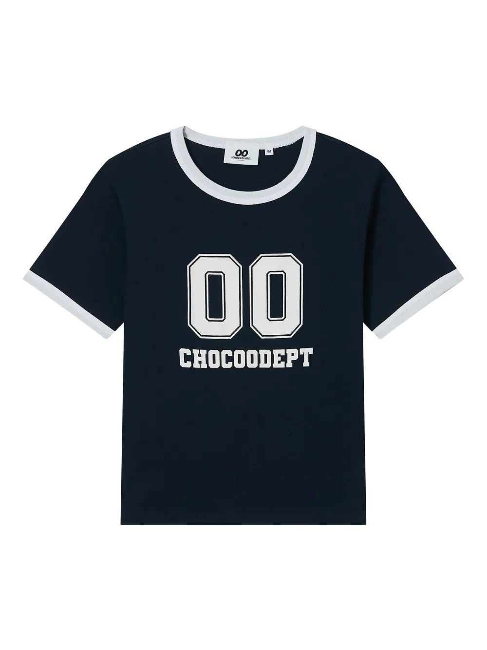 Chocoolate Number-print T-shirt In Black