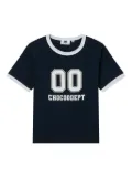 CHOCOOLATE number-print T-shirt - Blue