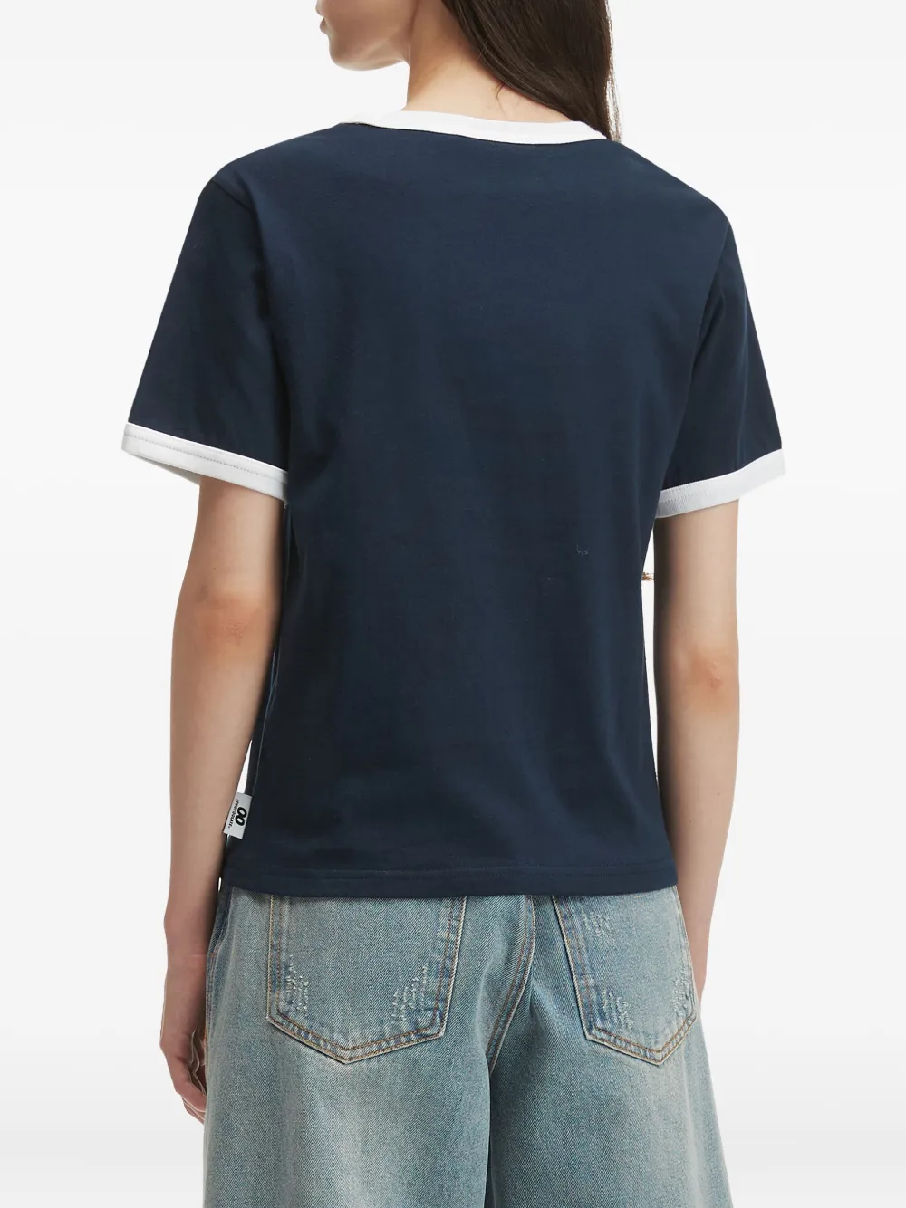 Chocoolate Number-print T-shirt In Black